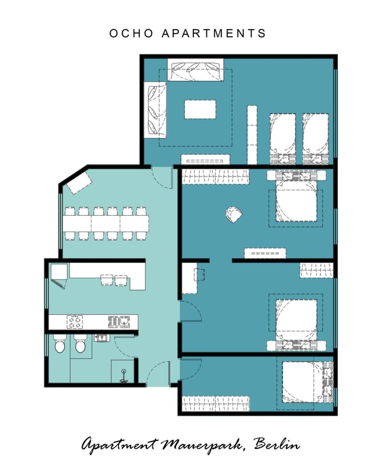 Oase Am Mauerpark - 4 Schlafzimmer - 130qm - Modern Appartement Berlijn